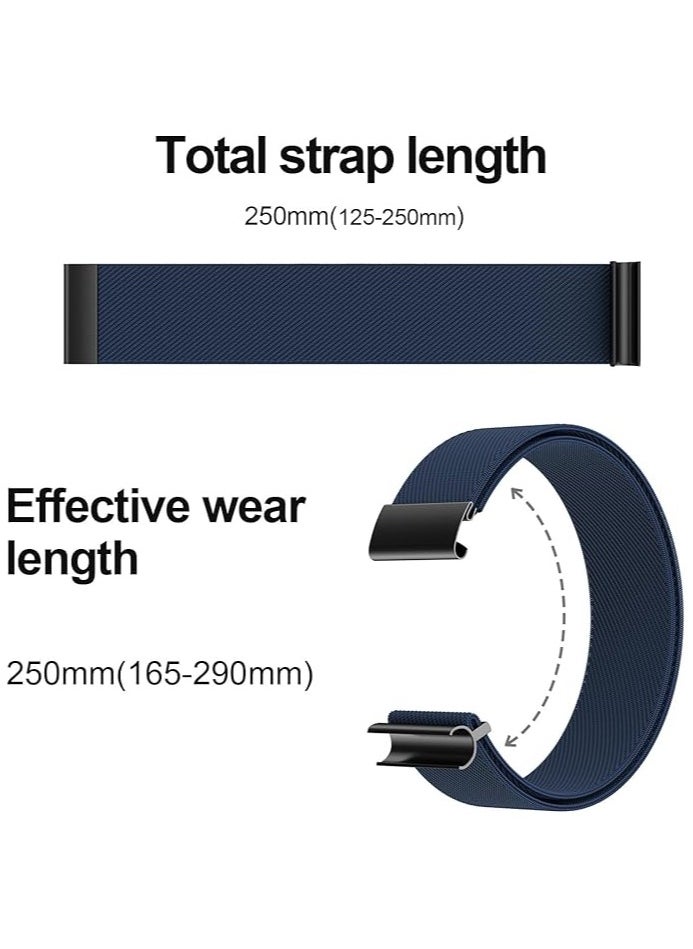 Generic - Nylon Band Compatible with Whoop 4.0, Breathable Nylon Band, Stylish & Comfortable Replacement Strap, Compatible with the Whoop Bands, Easy to use (Dark Blue) - Image 1