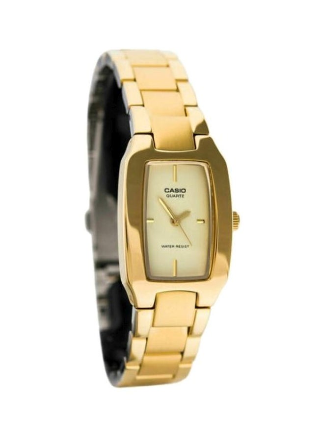 CASIO Women Water Resistant Analog Watch LTP-1165N-9C - 33 mm - Gold - Image 4