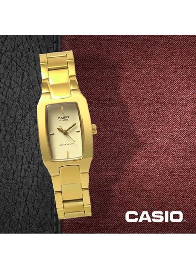 CASIO Women Water Resistant Analog Watch LTP-1165N-9C - 33 mm - Gold - Image 5