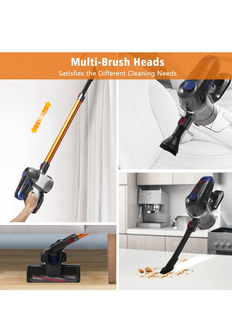 Generic - 25KPa Cordless Vacuum Cleaner,150w Brushless Motor,Strong Suction,6 in 1 Stick Vacuum Cleaner,Powerful LED Headlights, 45Mins Long Runtime, Carpet Pet Cleaning - Image 1