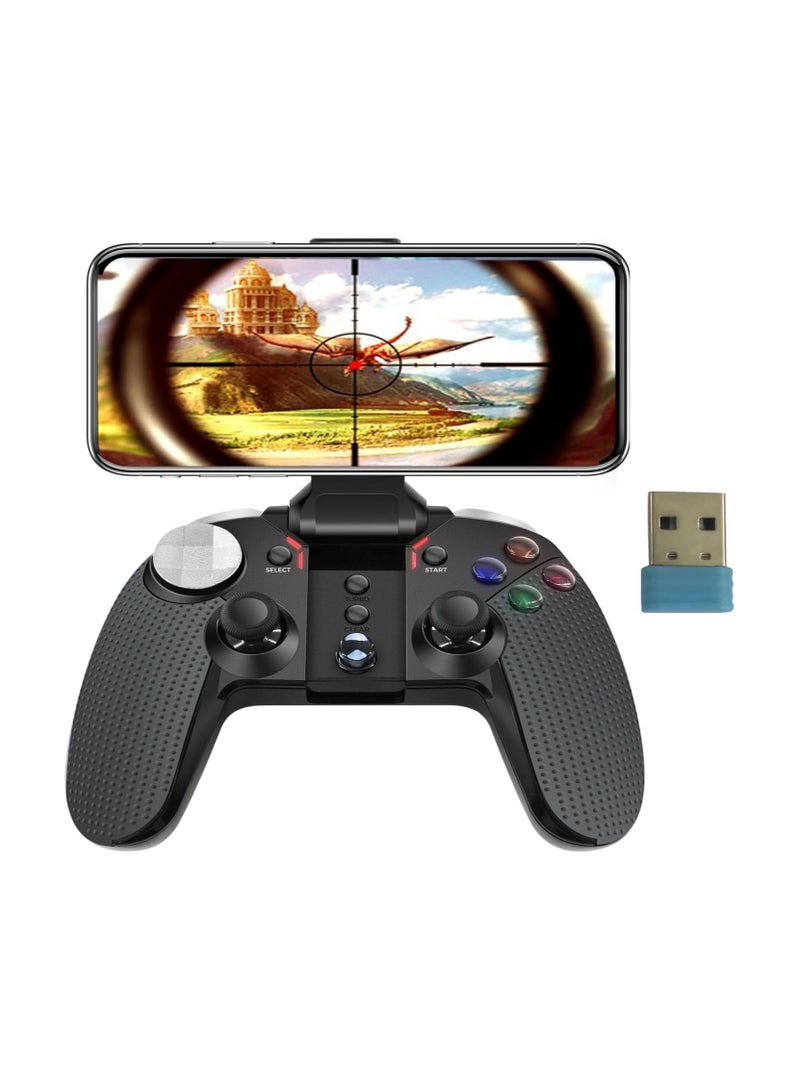 Bluetooth Mobile Game Controller for iPhone, Tablet, TV Box, with Xinput and USB Receiver, Phone Clip, Wireless Gamepad Support Android, iOS11.0-13.3.1, 6-axis, Vibration - Image 5
