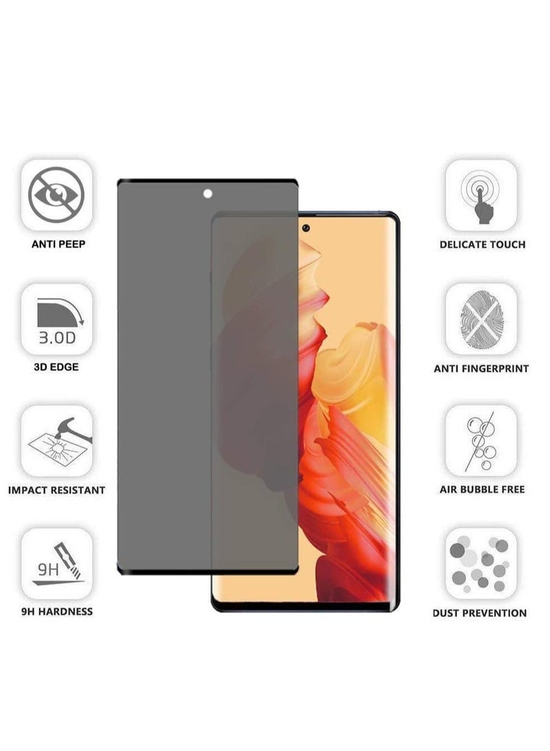 Raxoom Galaxy Note 10 Plus Privacy Screen Protector,DariusQ 9H Hardness Anti-spy Tempered Glass for Samsung Galaxy Note 10 Plus/Note 10+/Note 10 Pro,[Case Friendly][Anti Scratch][Anti-Bubble] - Image 2