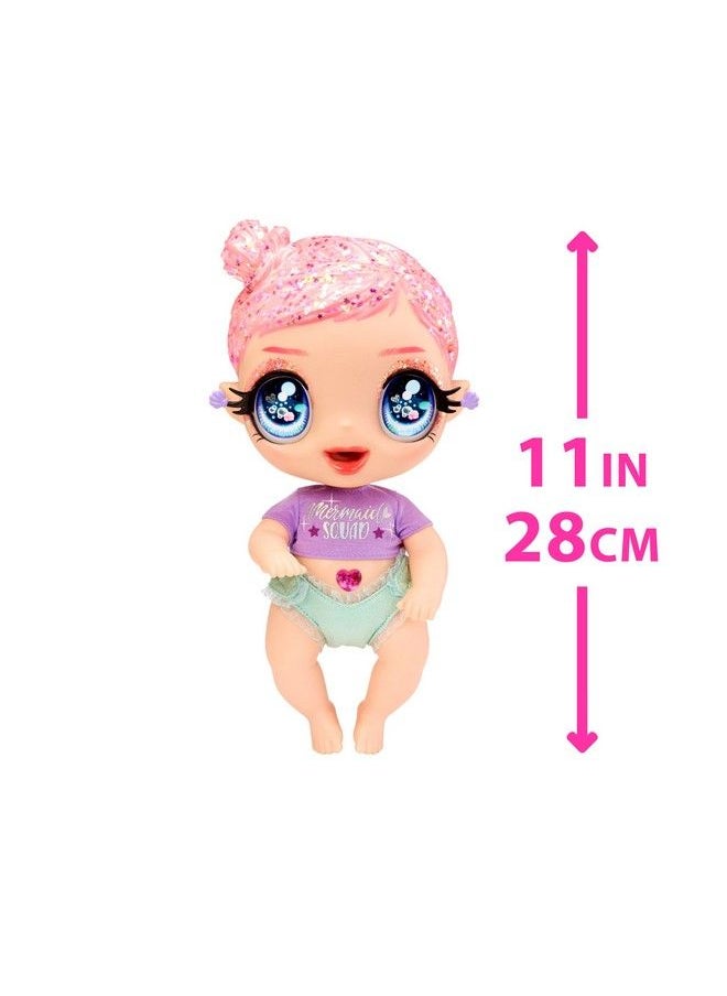 Glitter Baby Marina Finley Baby Doll With 3 Magical Color Changes Pink Glitter Hair Mermaid Squad Outfit Diaper Bottle Pacifier Gift For Kids Toy For Girls Boys Ages 3 4 5+ - pzsku/Z714A1C3019DE320C852FZ/45/_/1689331304/6c0260d0-9304-447f-9e20-067758dbb41f