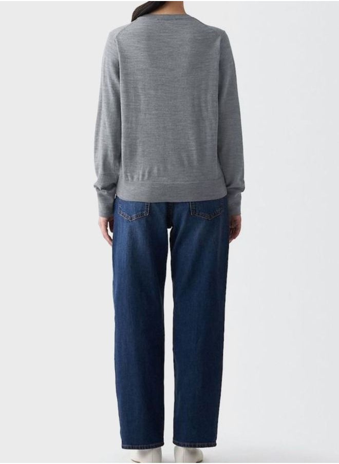 MUJI Washable High-Gauge Crew Neck Sweater  - Image 3