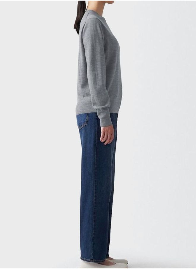 MUJI Washable High-Gauge Crew Neck Sweater  - Image 2