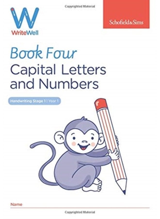 WriteWell 4 Capital Letters and Numbers Year 1 Ages 5 6 - Paperback