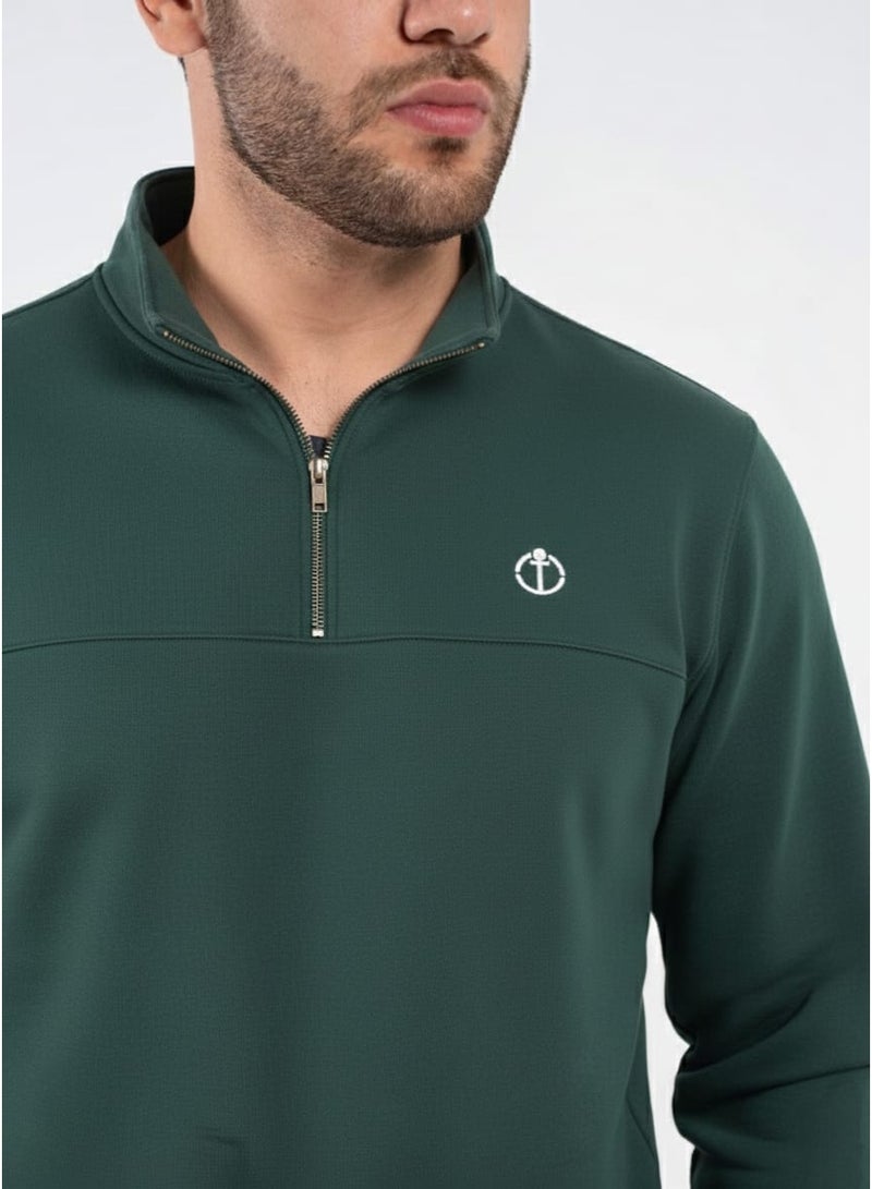 CLD Men Sweatshirt quarter ZIPPER - Image 1