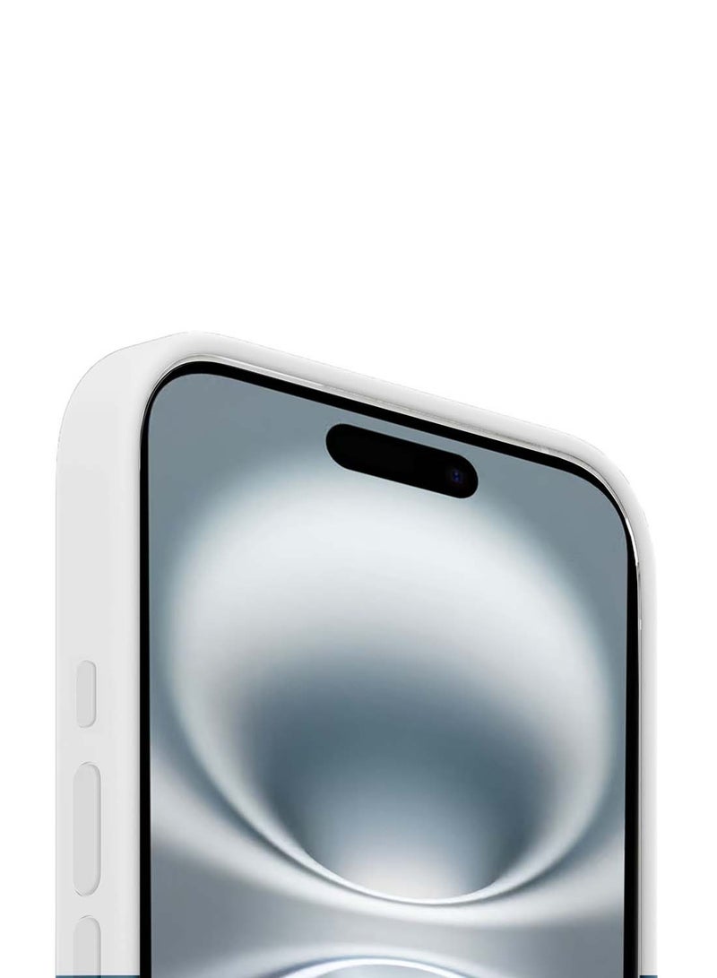 دبليو تيك غطاء الحماية سائل ناعم من السيليكون لآيفون 16 2024 من أبل - أبيض - Image 4