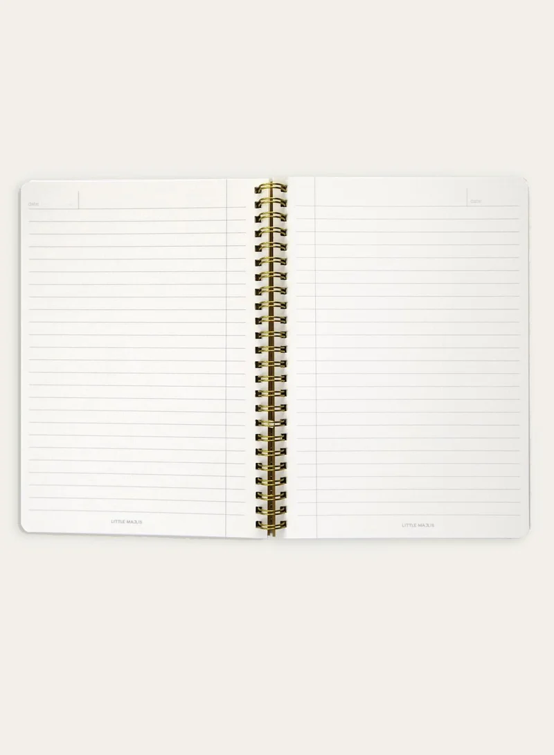 Little Majlis Blue Spiral Notebook Unique Design