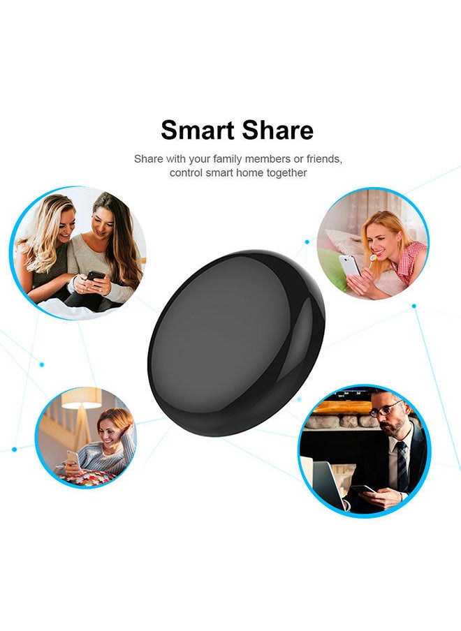 NIBEMINENT - Wireless Smart IR And Voice Controller Remote For Alexa/Google Black - Image 1