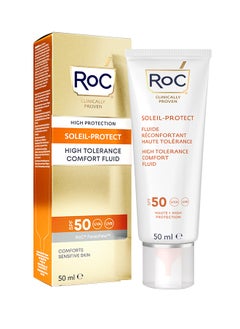 RoC Soleil-Protect High-Tolerance Comfort Fluid Spf50+ 50Ml  - Image 1