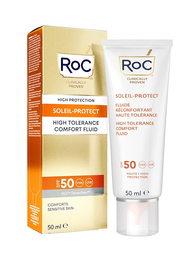 RoC سائل سولاي بروتكت المريح عالي التحمل بعامل حماية من الشمس 50+ 50 مل - Image 1