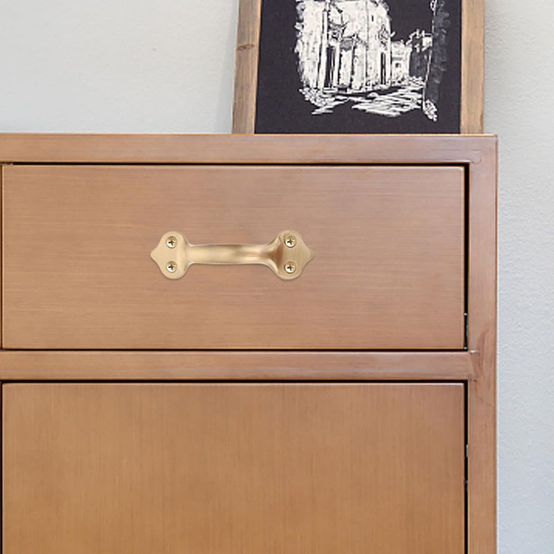 Modern Brass Cabinet Handles 125mm Matte Brushed Pulls For Wardrobe Drawer Cupboard - Image 5