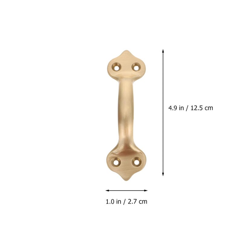 Modern Brass Cabinet Handles 125mm Matte Brushed Pulls For Wardrobe Drawer Cupboard - Image 3