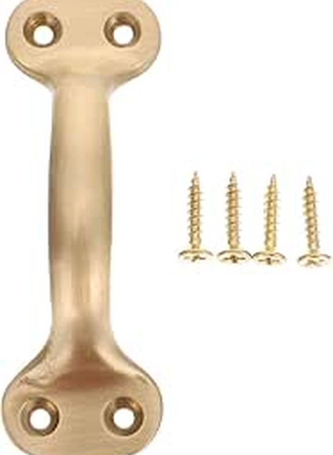 Modern Brass Cabinet Handles 125mm Matte Brushed Pulls For Wardrobe Drawer Cupboard - Image 1