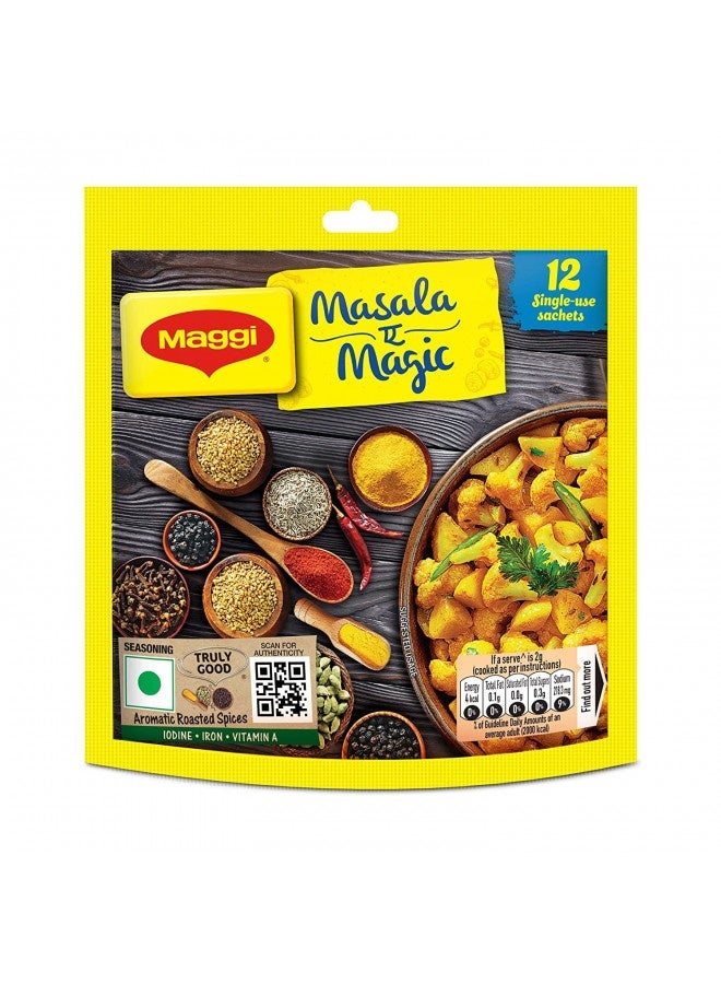 Maggi Maggi 72 Sachet Masala A Magic The First Ever Fortified Taste Enhancer Taste Of Indian Food Seasonings 6G X 72 = 432 Grams (Pack Of 72 Sachets) - Image 4