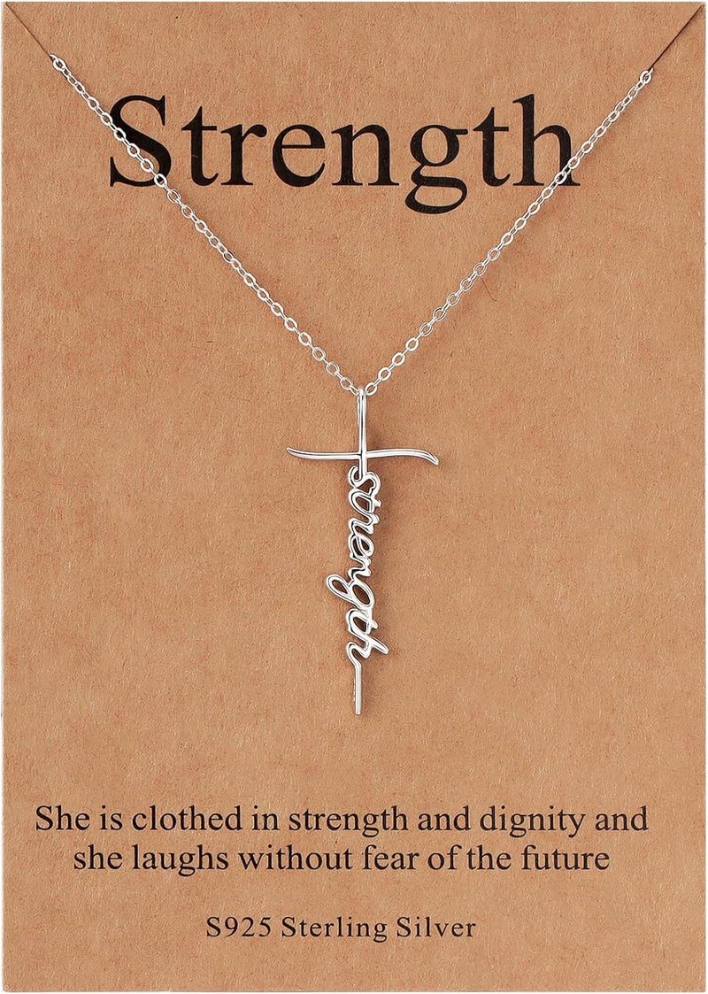 Lcherry Faith Cross Pendant Necklace for Women Religious Christian Jewelry Mother's Day Gifts for Women - Image 1