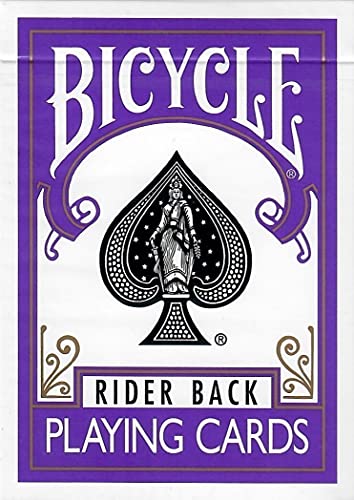 Bicycle Purple Rider Back Playing Card Deck Poker Size - Image 1
