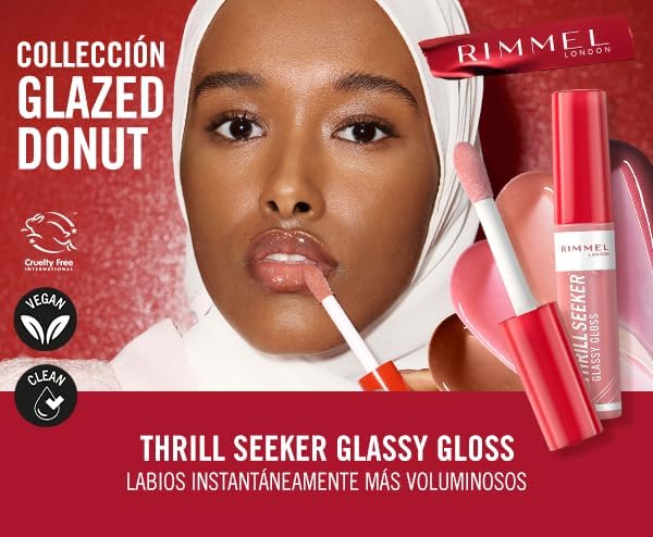 RIMMEL LONDON لميل ثريل سيكر جلاسي جلاس، سكر مرشوش - 700، 10 مل - Image 5