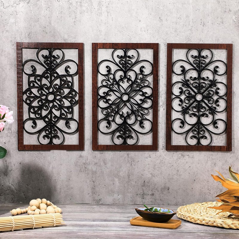 Yulejo Rustic Wall Art Set - 4 Pcs - Image 3