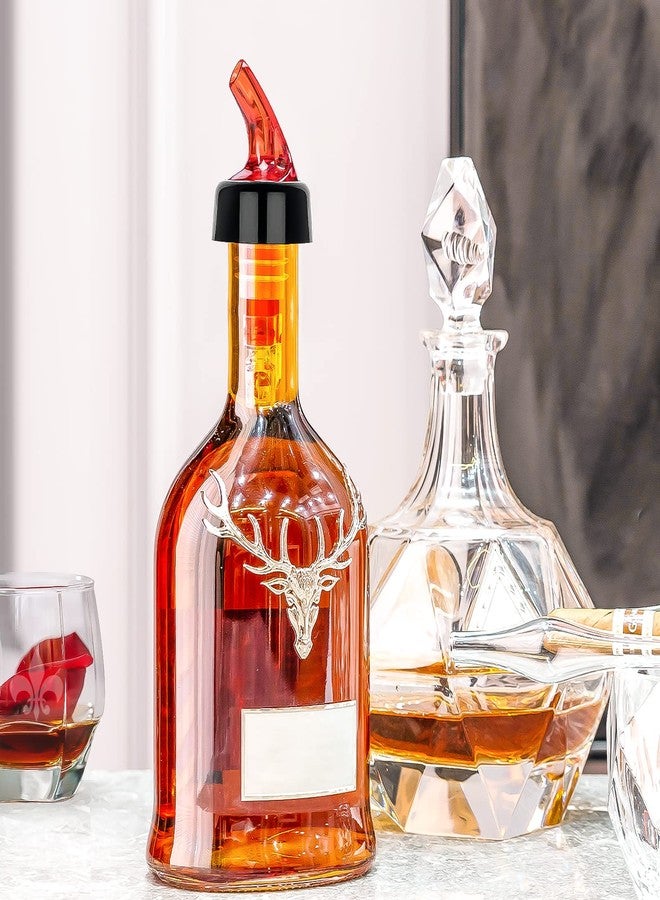 LINALL موزع زجاجات قياس أوتوماتيكي من لينال - عبوة من 12 قطعة، 1 أونصة (30 مل) موزع قياس سريع للمشروبات الروحية والنبيذ والكوكتيلات أدوات بار منزلية (أحمر 12 قطعة) - Image 5