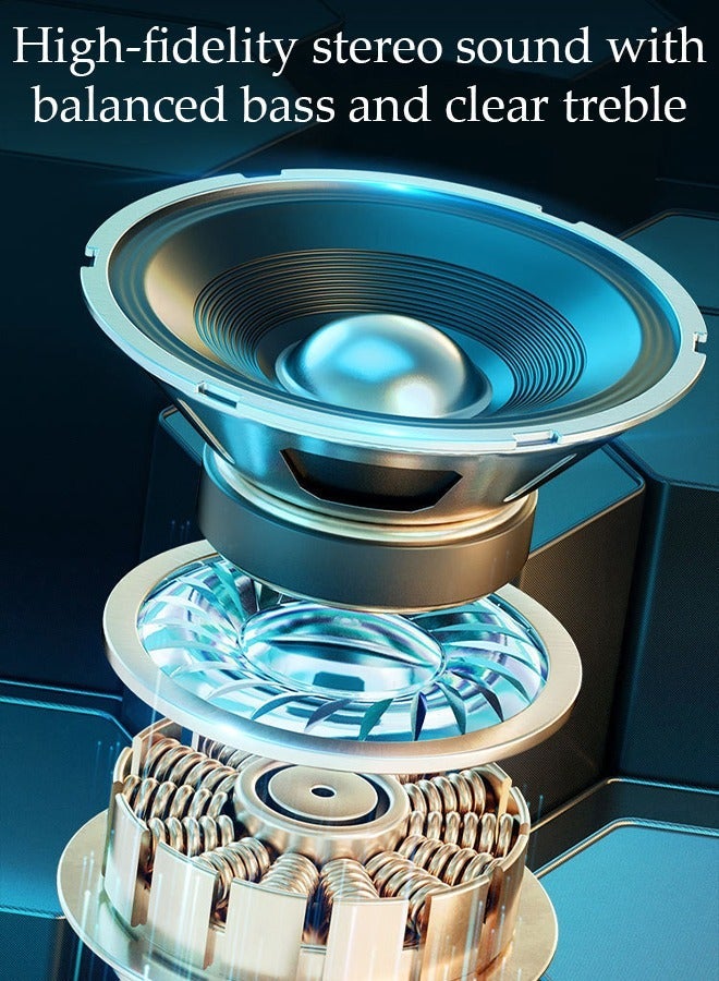 DUNISO Wireless Earbuds Bluetooth 5.3 Headphones Wireless Charging Case Sports Ear Buds Touch Control LED Power Display Built-in Mic Headset Waterproof Earphones in-Ear for IOS and Android - Image 3