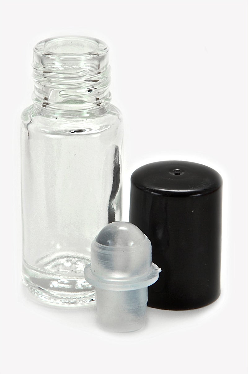 Vivaplex 24, Clear, Mini (Approx. 4 ml, 1/8 fl. oz) Glass Roll on Bottles, with 3-3 ml Droppers - Image 5