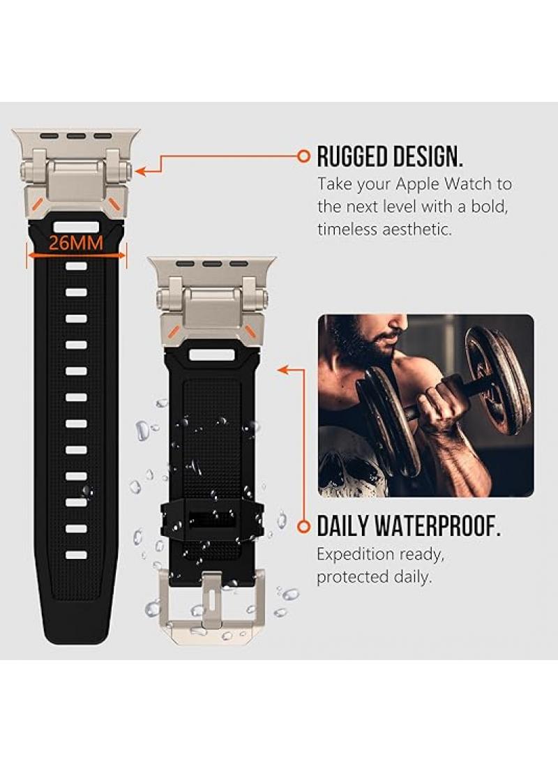 Y&D For Apple watch123456789 Generation 42/44/45/49MM Metal Connection Strap - Image 1