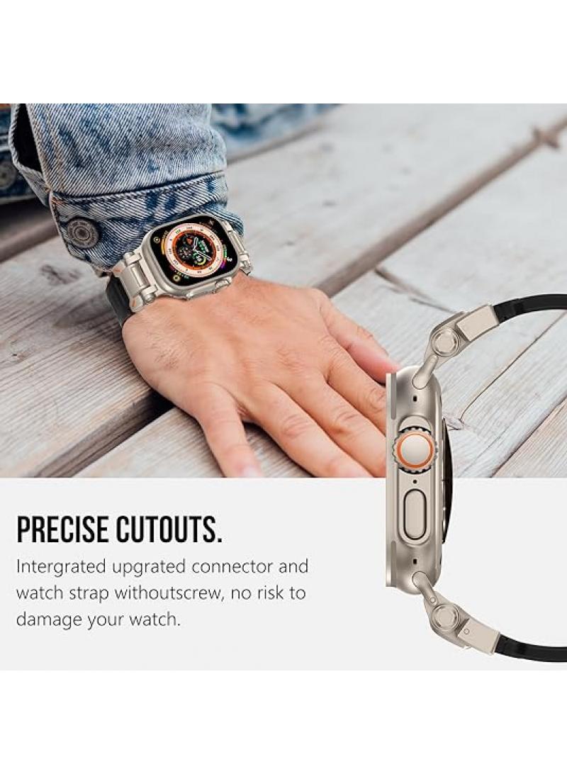 Y&D For Apple watch123456789 Generation 42/44/45/49MM Metal Connection Strap - Image 3