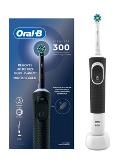 Vitality 300 Rechargeable Toothbrush With Crossaction Brush Head, 3 Cleaning Modes & 2 Minutes Built-In Timer