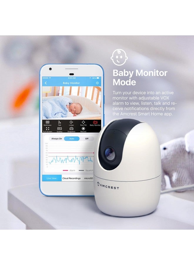 Amcrest 1080P WiFi Camera Indoor, Nanny Cam, Dog Camera, Sound & Baby Monitor, Human & Pet Detection, Motion-Tracking, Phone App, Pan/Tilt Wireless IP Camera, Night Vision, Smart Home ASH21-W - Image 5
