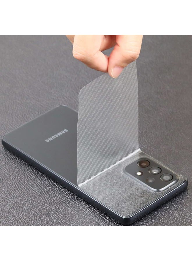 Ibywind [Pack of 2] Samsung Galaxy A53 5G Screen protector (6.5 Inch) with Camer lens protector and Back Carbon Fiber Film,Bubble-Free,9H Tempered Glass,Scratchproof,Easy to install - Image 4