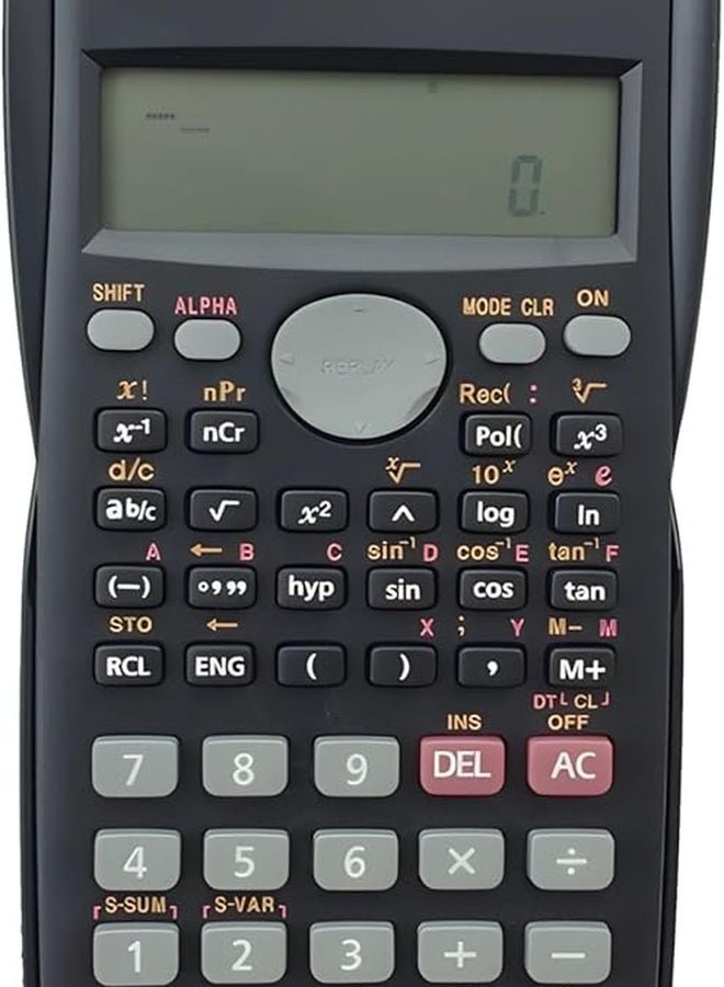Multi Function Scientific Calculator 82Ms A With Ergonomic Design 2 Line Display Battery Powered For Middle School - Image 1
