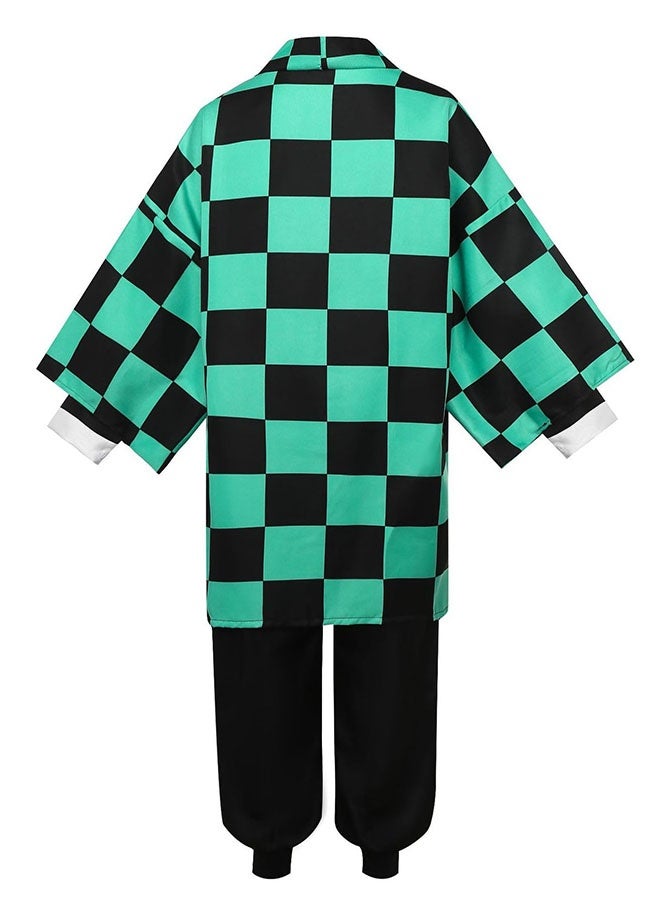 Halamodo قاتل الشياطين تانجيرو كامادو مجموعة أزياء كوزبلاي، ملابس لعب أدوار الأنمي، بما في ذلك الهاوري الخارجي، توب، سروال، لفافات القدمين، والحزام، مناسبة لاحتفالات عيد الميلاد، عروض المسرح، حفلات المواضيع، عروض المواهب، وأوقات مختلفة للبالغين - Image 5