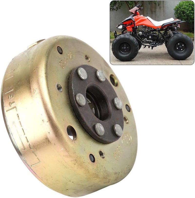 6 Poles Magneto Flywheel Stator, Stainless Steel Flywheel Stator for GY6 125cc 150cc Engine, Replacement Magneto Rotor with Roller for ATV Bike Quad Buggy - Image 3