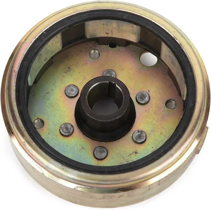 6 Poles Magneto Flywheel Stator, Stainless Steel Flywheel Stator for GY6 125cc 150cc Engine, Replacement Magneto Rotor with Roller for ATV Bike Quad Buggy - Image 4