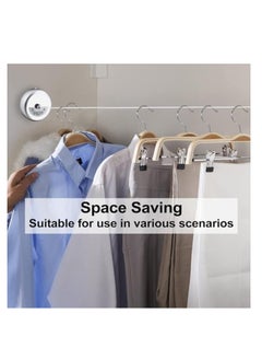 Alissa Portable Duty Indoor and Outdoor Washing Line Retractable Clothesline  with Wall Mount(Silver)  - Image 4