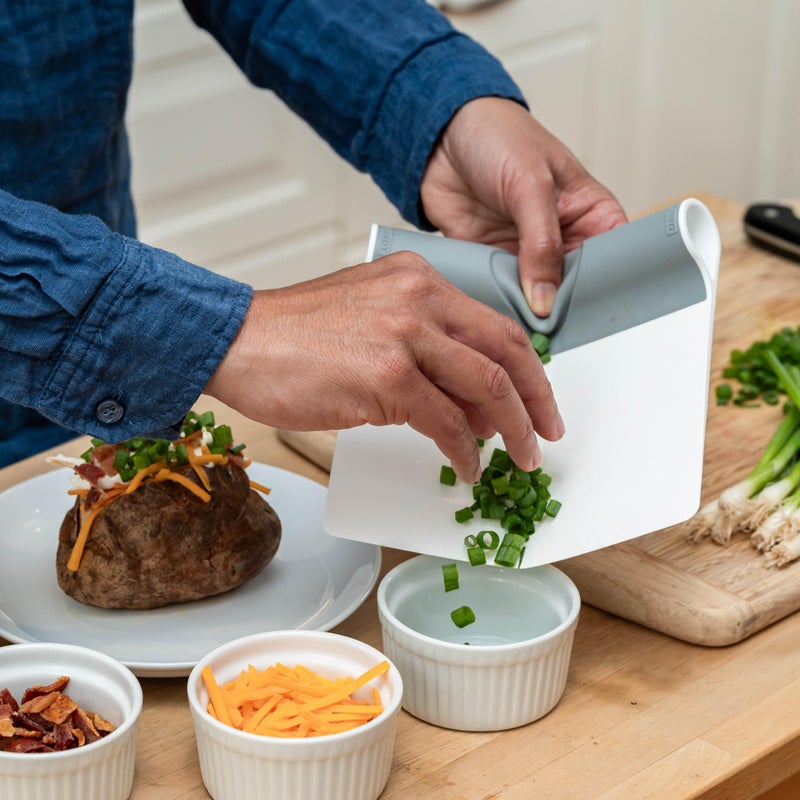 DANDY ScooperDuper - Multi-Purpose Folding Food Mover  Bench Scraper  Dough Scraper  Food Scraper Tool  User-Friendly Kitchen Gadget for Cutting Board and Chefs Knife - Image 5