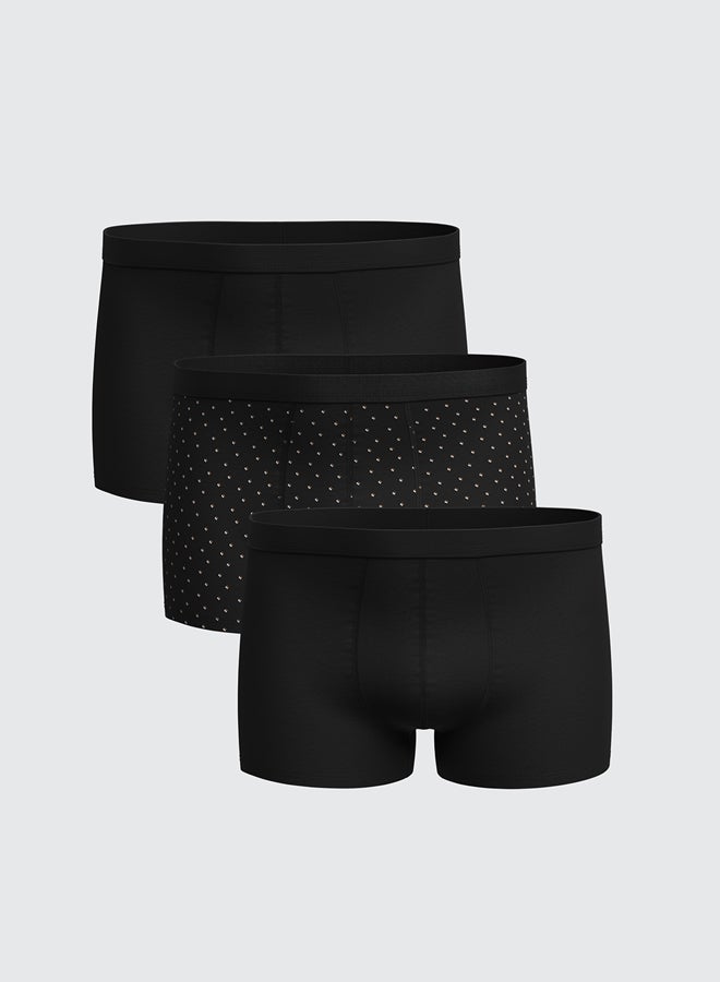 LC WAIKIKI Standard Fit Cotton Stretch Men's Boxer 3-pack - Image 1