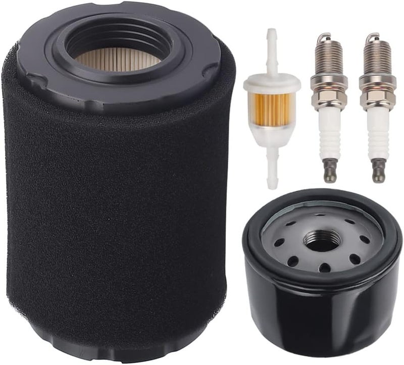 Harbot D125 MIU14395 Air Filter for John Deere D100 D105 D125 D130 D140 D110 E140 E130 E100 E120 LA145 LA135 Z255 Z235 X330 Lawn Tractor with Tune Up Kit (Two Cylinder Engine) - Image 1
