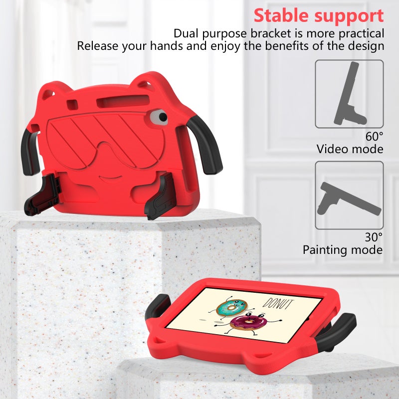 For Sumsung Galaxy Tab A 8.4 2020 T307/T307U Ice Eva Shockproof Hard Pc Tablet Case(Red+Black) - Image 4