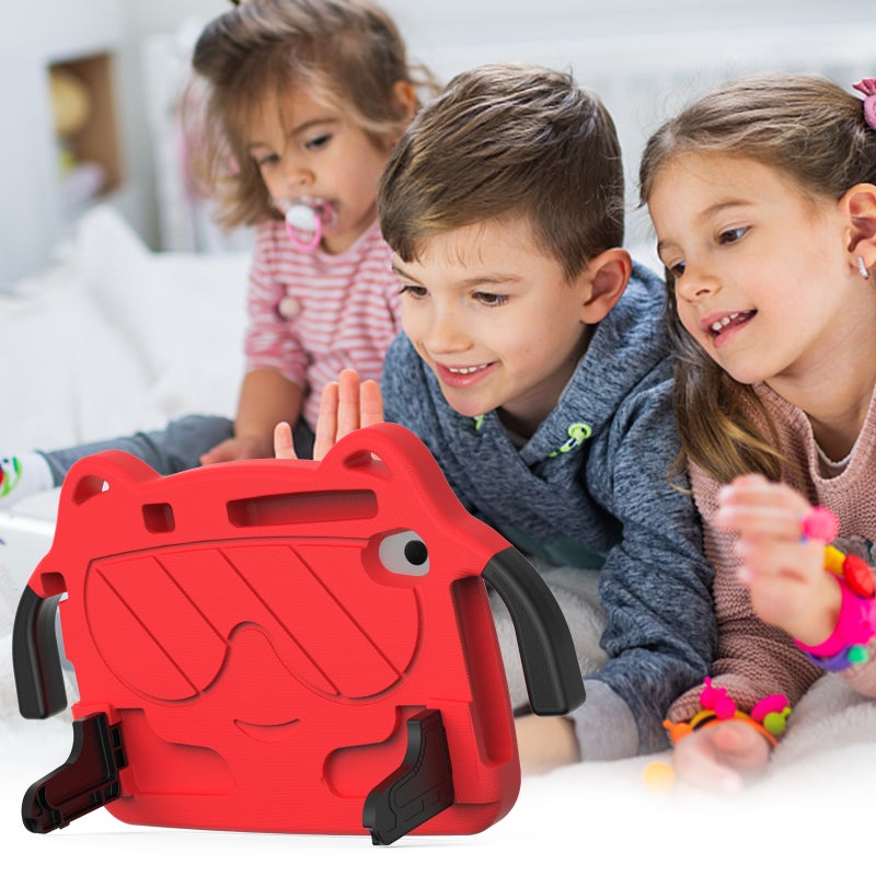 For Sumsung Galaxy Tab A 8.4 2020 T307/T307U Ice Eva Shockproof Hard Pc Tablet Case(Red+Black) - Image 5