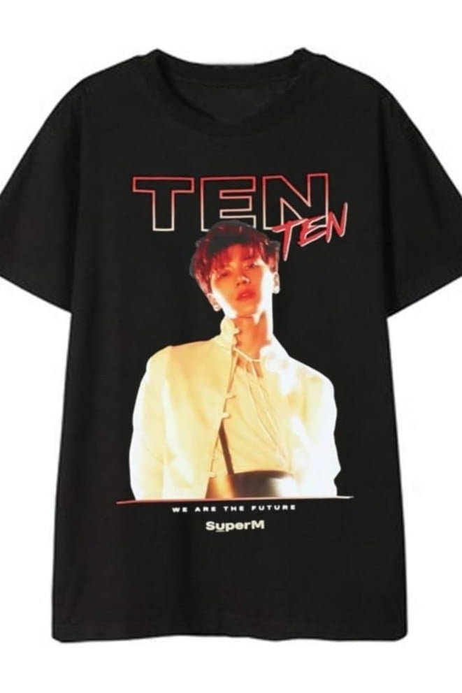 تي شيرت قطني مطبوع للجنسين من عشرة- ملابس مريحة لمحبي الكيبوب، ملابس يومية كاجوال