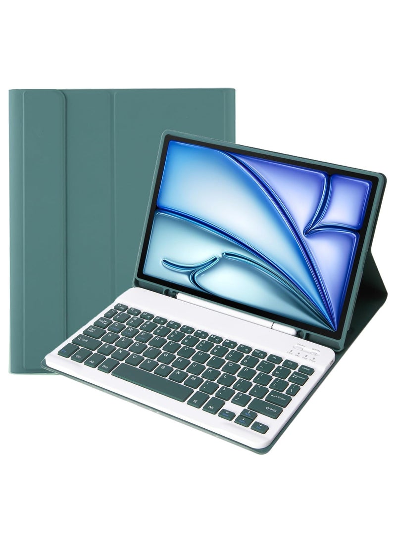 General - Arabic and English Keyboard Case for IPad Air 11 Inch 2024 (Model:A2899;A2900), with Pen Slot and Multi-viewing Angle Bracket,Bluetooth Detachable Keyboard for IPad Air 11 - Image 1