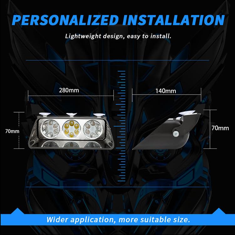 AutoBizarre 12V Car Dash Emergency Warning Strobe Red Blue Flasher Windshield Sucker LED light With Multiple Flashing Modes For All Cars, Emergency Vehicles, etc. (18 LED Red Blue White) - Image 3