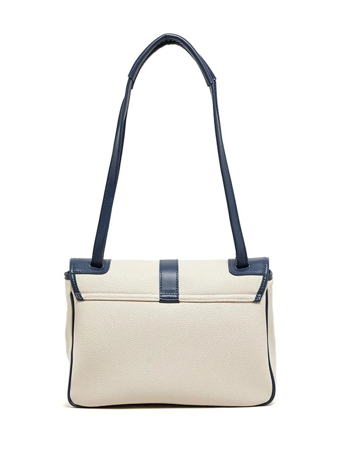 Anne Klein Contrast Detail PU Top Handle Bag