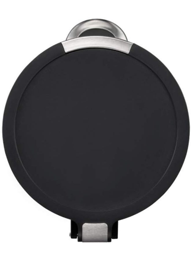 Orchid Eko Artistic Fingerprint Resistant Brushed Stainless Steel Finish, Round Step Waste Bin With Soft Close Lid, Durable Cantilever Foot Pedal Mechanism Garbage Container Bin (5 Liters) - Image 5