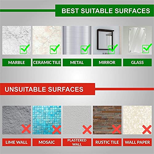 RACKORA Wall Mounted Double Layer soap Dish Holder Stainless Steel Wall Hanging Soap Storage Rack for Kitchen Bathroom-with Self Adhesive Magic Sticker (Pack of 2, Silver) - Image 4
