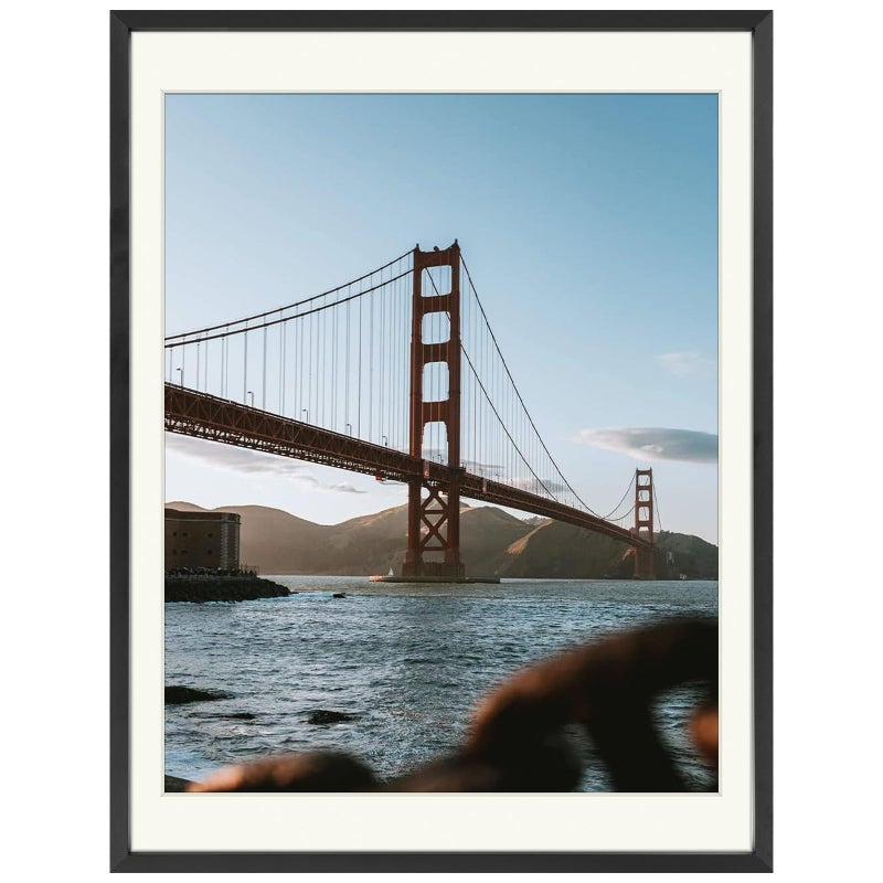 Frametory 12x16 Metal Picture Frame with Mat for 11x14 Picture  Real Glass Aluminum Photo Frame Collection Black 1 Pack