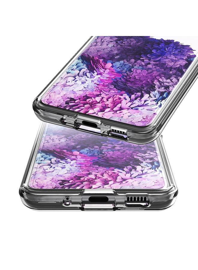 اس-توب جراب لهاتف Galaxy S20 2 في 1 قطعة + جراب واقٍ شفاف بنمط بطاقة TPU - Image 4